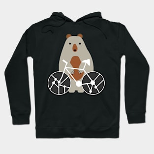 Bear and a bike Hoodie